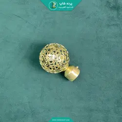 قپکی(سری) چوب پرده پانچی رنگ طلایی - پرده شاپ