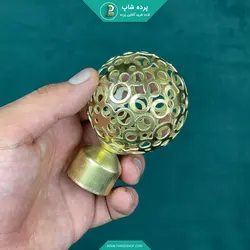 قپکی(سری) چوب پرده پانچی رنگ طلایی - پرده شاپ