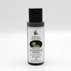 رنگ اکریلیک پارلا  60 میل – مشکی