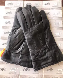 دستکش چرم طبیعی موتور سواری برند ماراتون