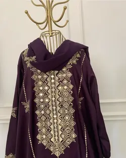 ست لباس مجلسی سنتی بلوچی با شال ml112