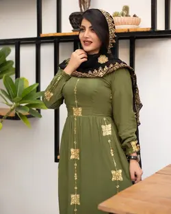 لباس بندری نخی کمرچین mp108