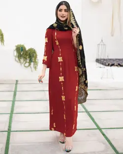 لباس بندری نخی کمرچین mp108