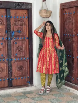 پیراهن کوتاه بندری با ساتن mp109