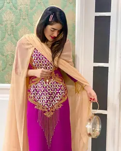 لباس بندری ملیله‌ای با کریستالmp120