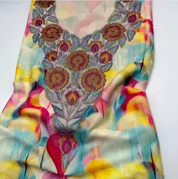 مخور اماراتی طرح هفت‌رنگ با نگین‌های کارشده رنگیpn102