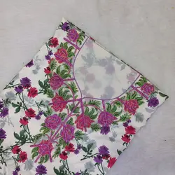 لباس عربی نگین طرح گل‌های رنگی رنگی pn106