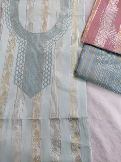 لباس عربی زری‌دوزی شده مدل کارشده با نگین و کریستال pn112