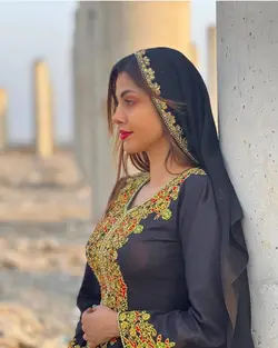 کندوره نخی بندری طرح ستاره ای رنگ مشکی ml147