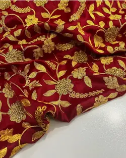 پارچه ساتن مجلسی سوزن دوزی gm103