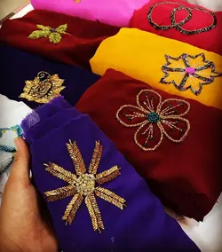 حریر خاویار کارشده(چادری) ib101