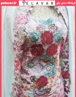 ست شال و پیراهن گلدوزی cn404