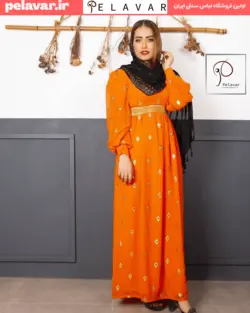 پارچه حریر گلدار کد k210