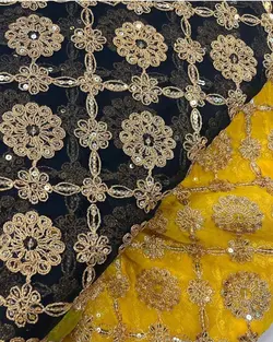 پارچه حریر  مانتویی سوزن دوزی شده mb110