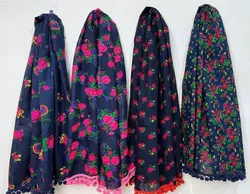 پارچه شال موهر گلدار با عرض 110 k104