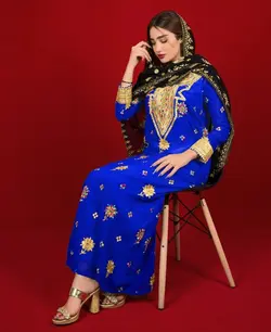 پیراهن مجلسی زنانه حریر ml105