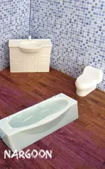 ماکت سرویس حمام نارگون کد 524