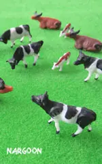 ماکت گاو رنگی نارگون کد 218