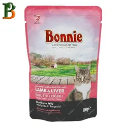 پوچ گربه بانی طعم گوشت بره و جگر 100 گرمی
