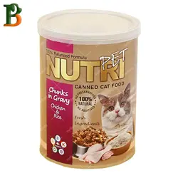 کنسرو گربه نوتری پت طعم مرغ و برنج 425 گرمی