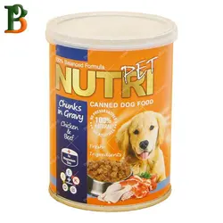 کنسرو سگ نوتری پت طعم مرغ و گاو 425 گرمی