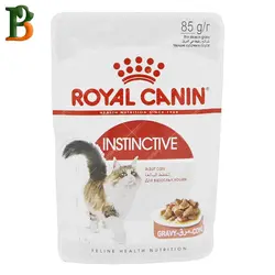 پوچ گربه رویال کنین مدل Instinctive طعم گوشت 85 گرمی