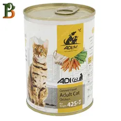 کنسرو گربه ادی پت طعم مرغ 425 گرمی