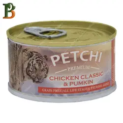 کنسرو گربه پتچی طعم مرغ و کدو 120 گرمی