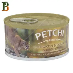 کنسرو گربه پتچی طعم مرغ و اردک و هویج 120 گرمی