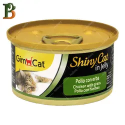 کنسرو گربه جیم کت طعم مرغ و علف 70 گرمی