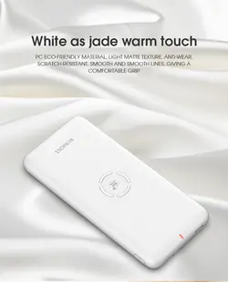 پاور بانک روموس با قابلیت شارژ بی سیم  مدل WL1A ظرفیت 10000 میلی آمپر ساعت