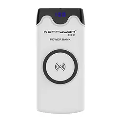 پاور بانک کانفلون با قابلیت شارژ بی سیم مدل M13W ظرفیت 10000 میلی آمپر ساعت