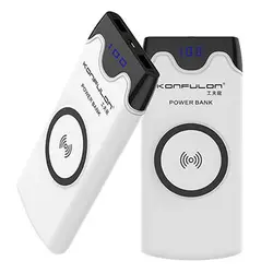 پاور بانک کانفلون با قابلیت شارژ بی سیم مدل M13W ظرفیت 10000 میلی آمپر ساعت