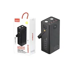 پاوربانک هیسکا مدل QI-600PD ظرفیت 60000 میلی آمپر ساعت - فون لایف