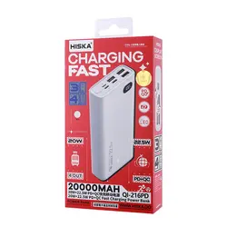 پاوربانک هیسکا مدل QI-216PD ظرفیت 20000 میلی آمپر ساعت - فون لایف