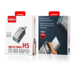 مبدل درگاه USB به Type-C هیسکا مدل H5 - فون لایف