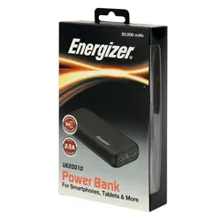 پاوربانک انرجایزر مدل UE20010 ظرفیت 20000 میلی آمپر ساعت - فون لایف