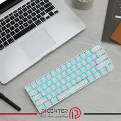 کیبورد گیمینگ مکانیکال RK ROYAL Wired/Wireless LED KLUDGE RK61 61 Keys