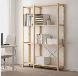 کتابخانه چوبی عمق 30 سانت