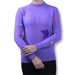 بلوز بافت دخترانه با طرح گلدوزی