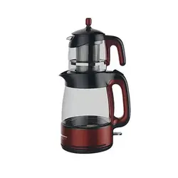 چای ساز دلمونتی ایستاده مشکی قرمز مدل DL400