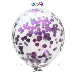 بادکنک پولکی بنفش