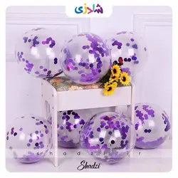 بادکنک پولکی بنفش