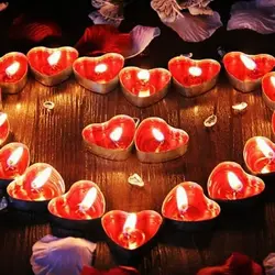شمع وارمر قلبی ۵٠عددی قرمز