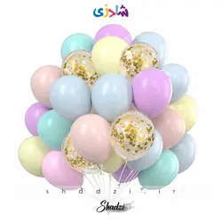 پک 30عددی بادکنک پاستیلی و پولکی