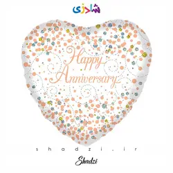 بادکنک قلب happy anniversary