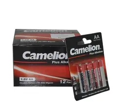 باتری قلمی Camelion مدل Plus Alkaline (کارتی ۴ تایی)