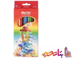 فکتیس مداد رنگی 12 رنگ مقوا - بتا تحریر پخش عمده تحریر در مشهد و ایران