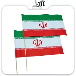پرچم دسته پلاستیکی 20*30 - بتا تحریر پخش عمده تحریر در مشهد و ایران