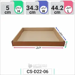 سینی مقوایی (سینی کارتنی) کد CS-D22-06